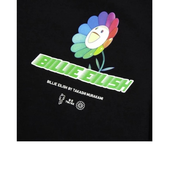 New Billie Eilish by Takashi Murakami UT Short Sleeve Oversized Graphic - Picture 3 of 9